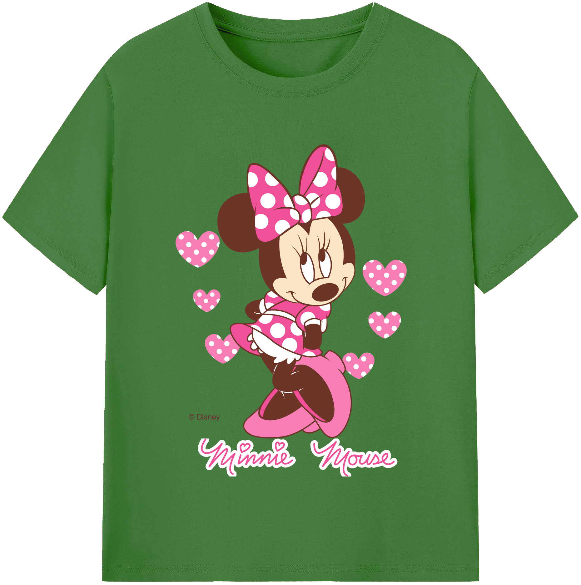 （画像用） ミッキーマウス Mickey Mouse レディースカジュアルプリントTシャツ（綿100％）